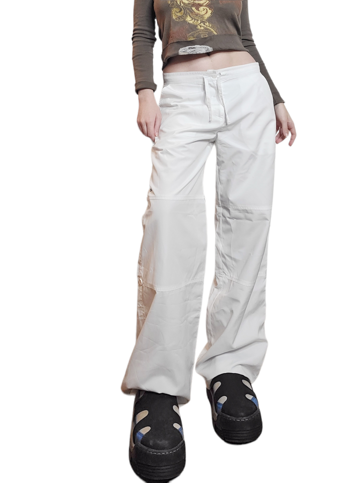 90s white parachute cargo