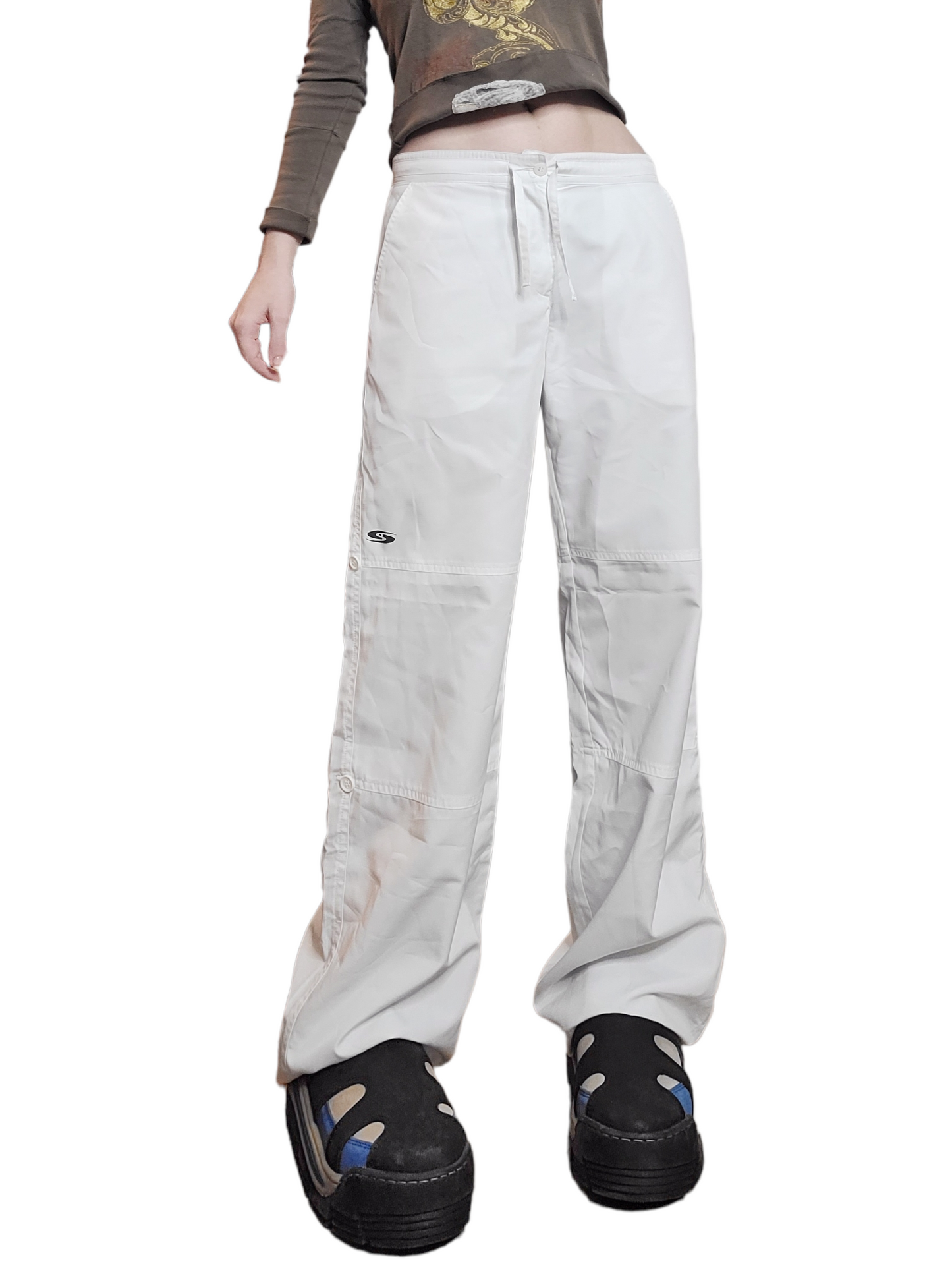 90s white parachute cargo