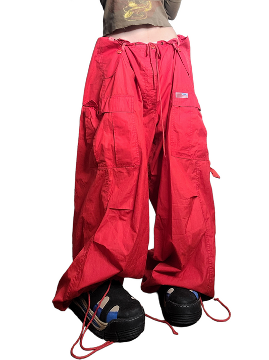 Parachute military pants cargo vintage sportwear 90s techwear vintage baggy ufo