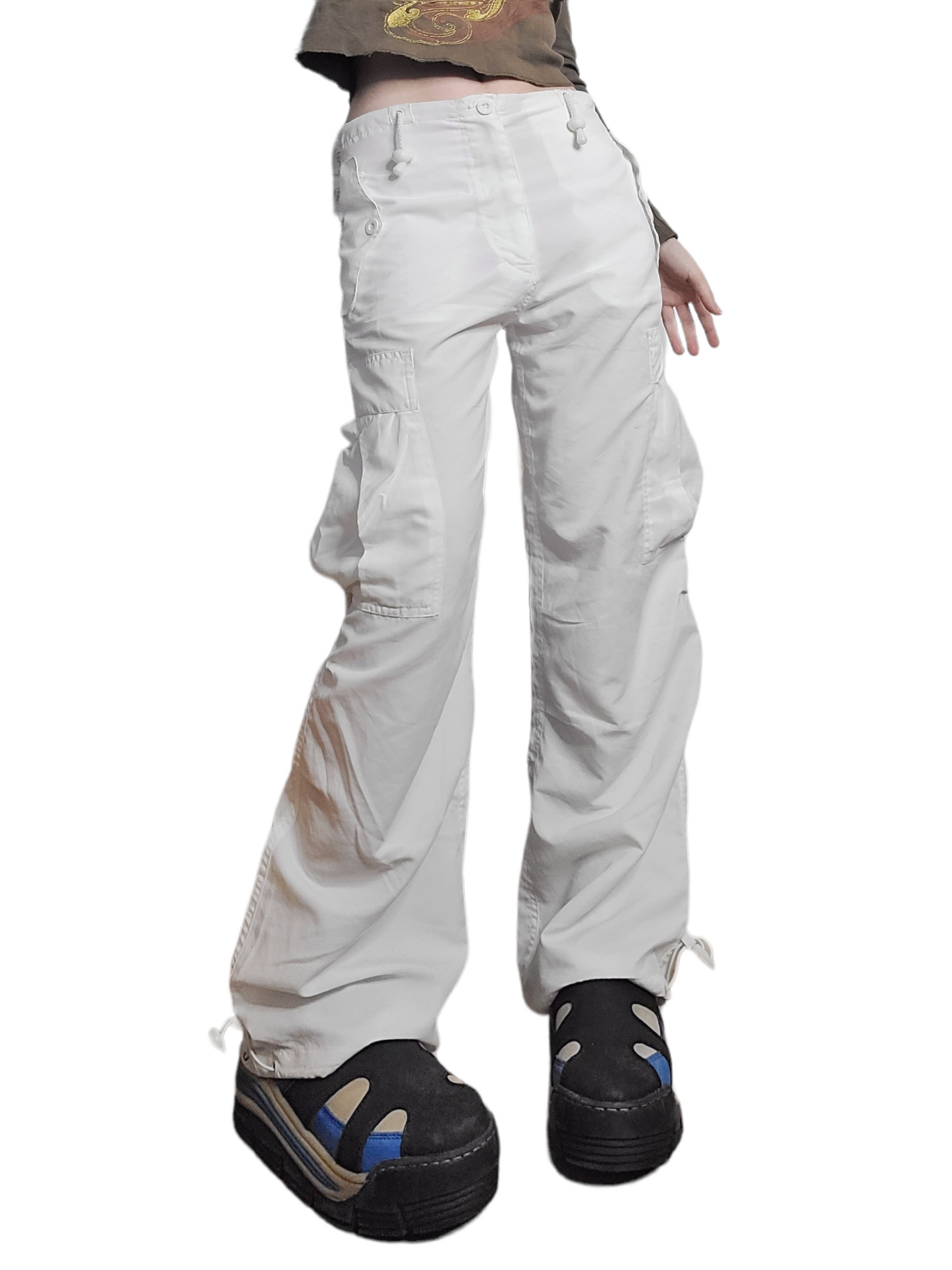 90s white parachute cargo