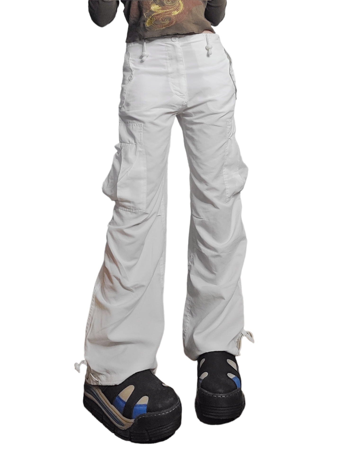 90s white parachute cargo