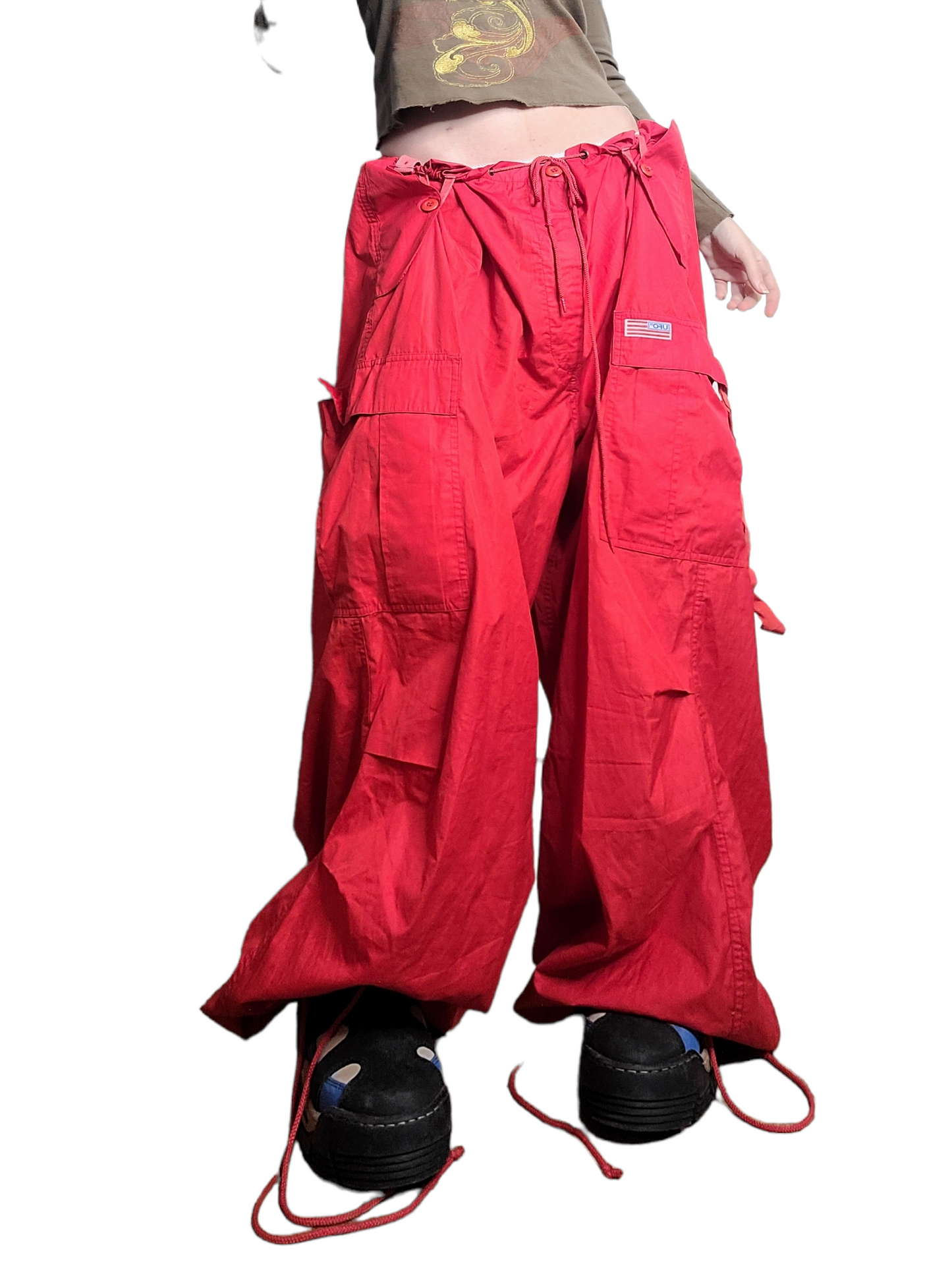 Red parachute cargo