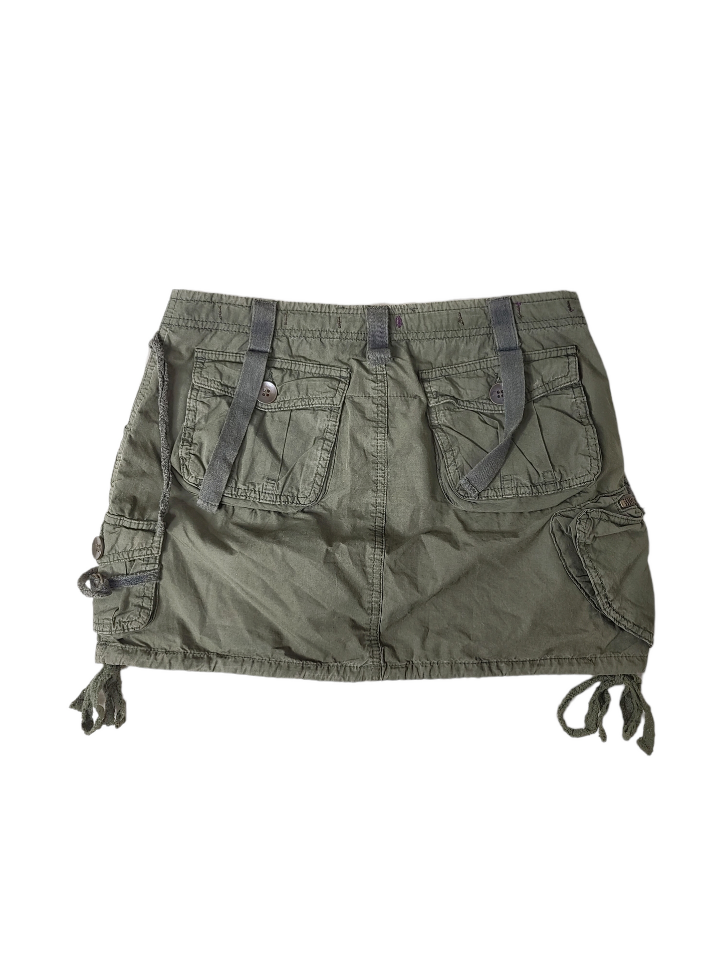 Mini jupe cargo kaki