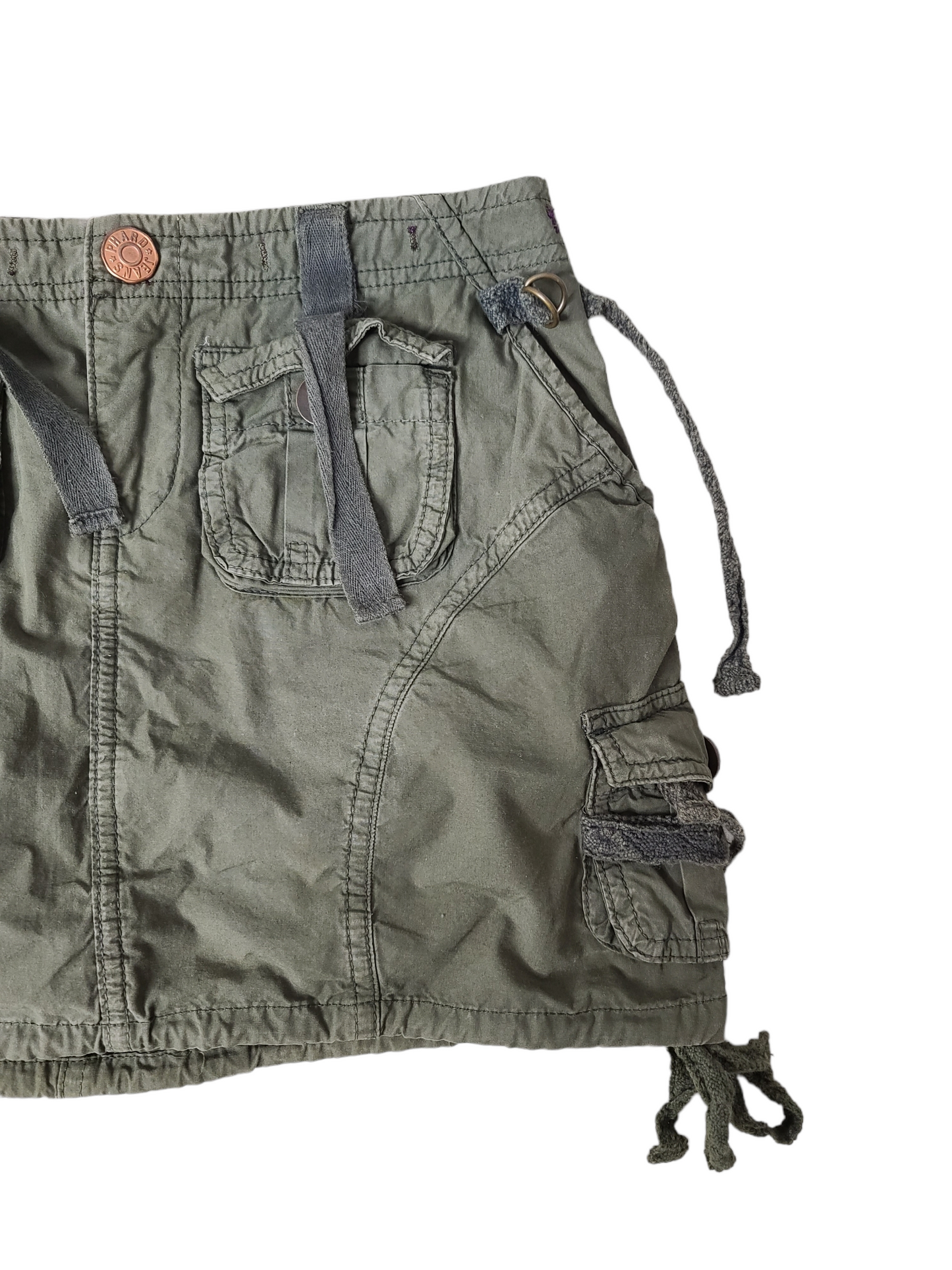 Mini jupe cargo kaki