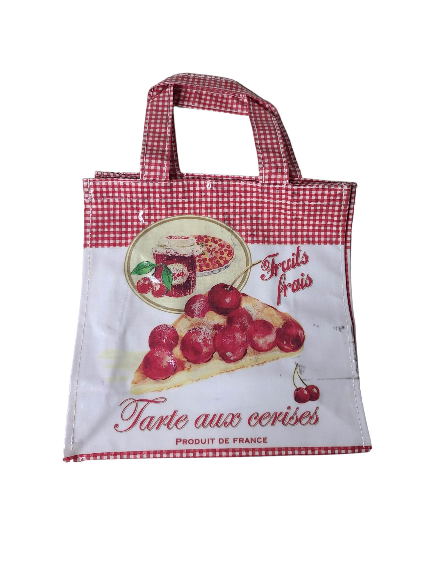 Champetre cute vintage retro fancy cherry vichy groovy 70s cute mini bag printed kitch