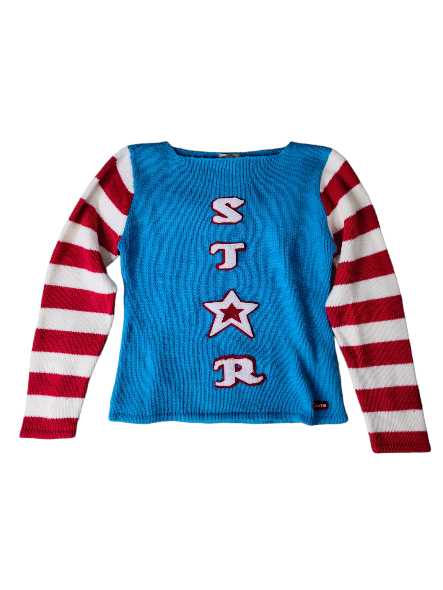 Pull vintage cute y2k 2000 90s cybergrunge grunge colorful rayures cirque fancy groovy funky aesthetic etoile