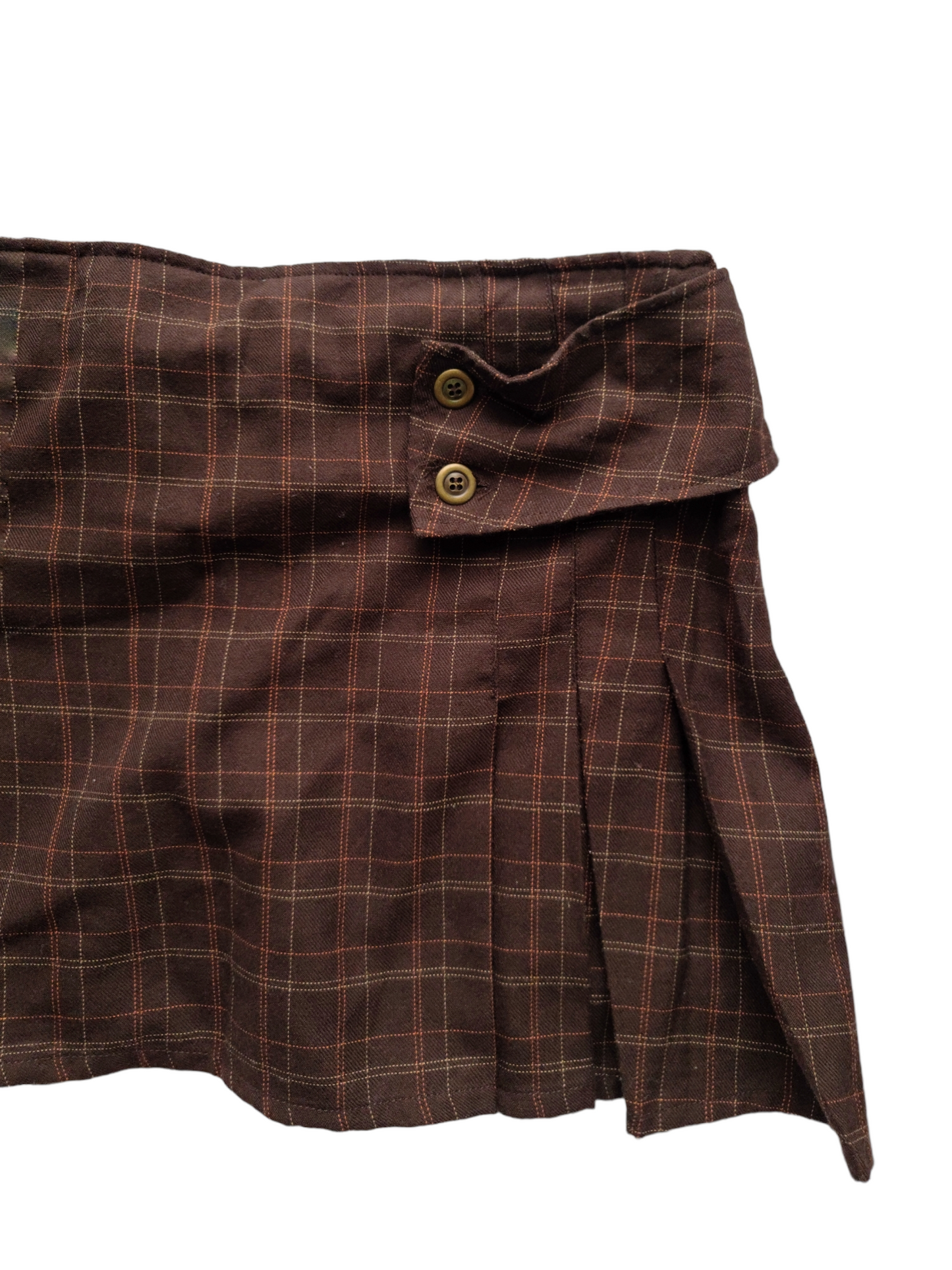 Earthytones grunge mini skirt