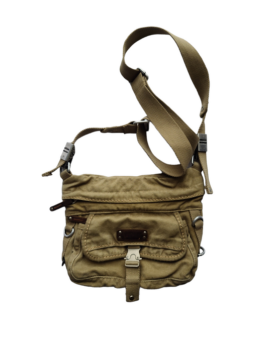 Sac besace grunge beige gorpcore cargo dystopian cyber cybergrunge sangles archive