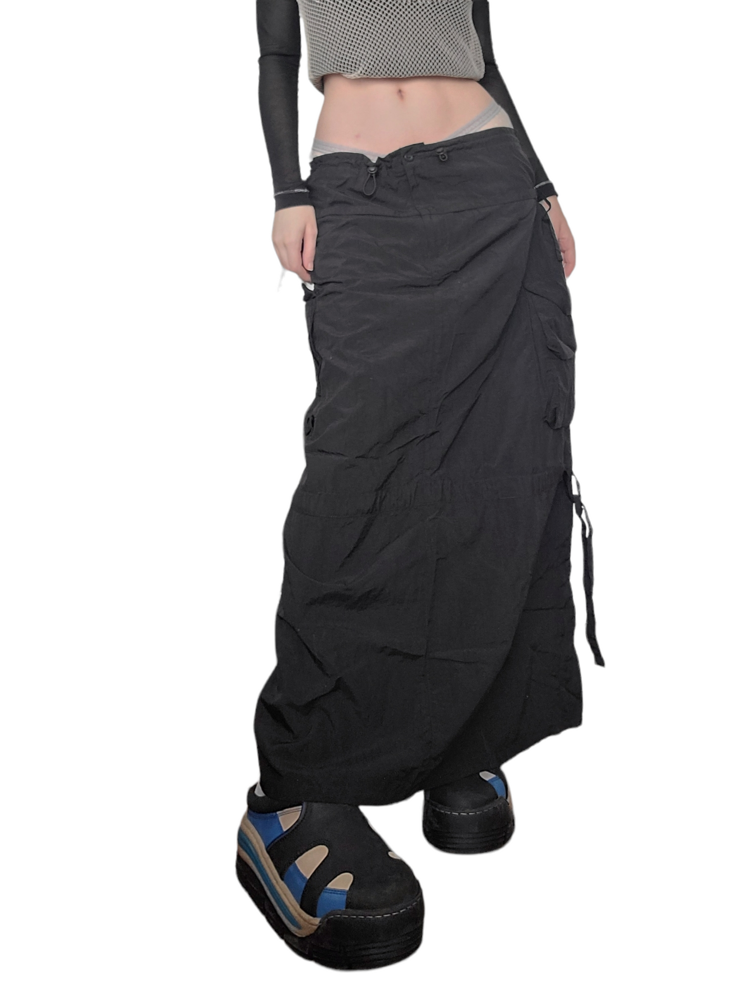 Cybery2k parachute cargo long skirt