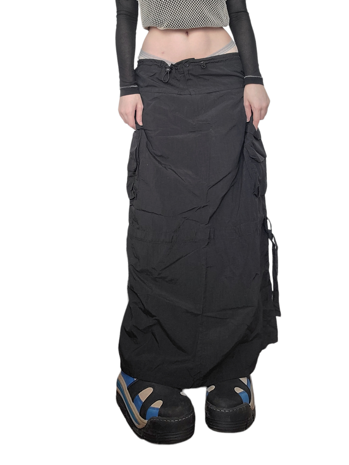 Cybery2k parachute cargo long skirt