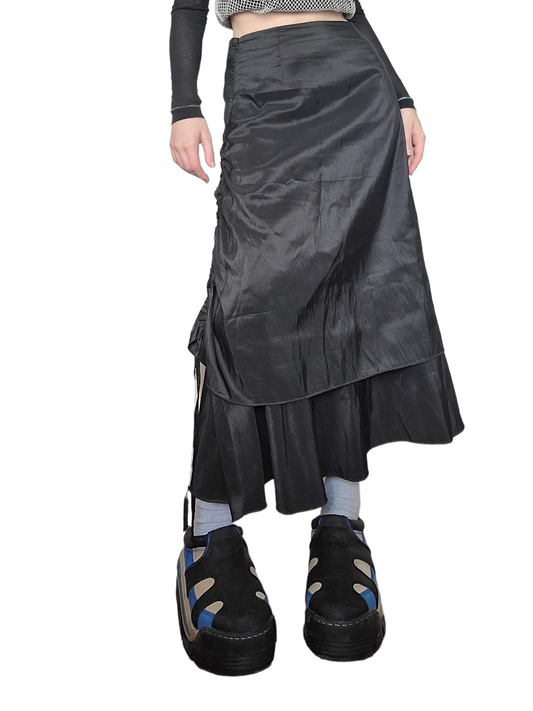 Maxi skirt gorpcore parachute techwear subversive basics dystopian post apo futuristic rave cybery2k archive fashion