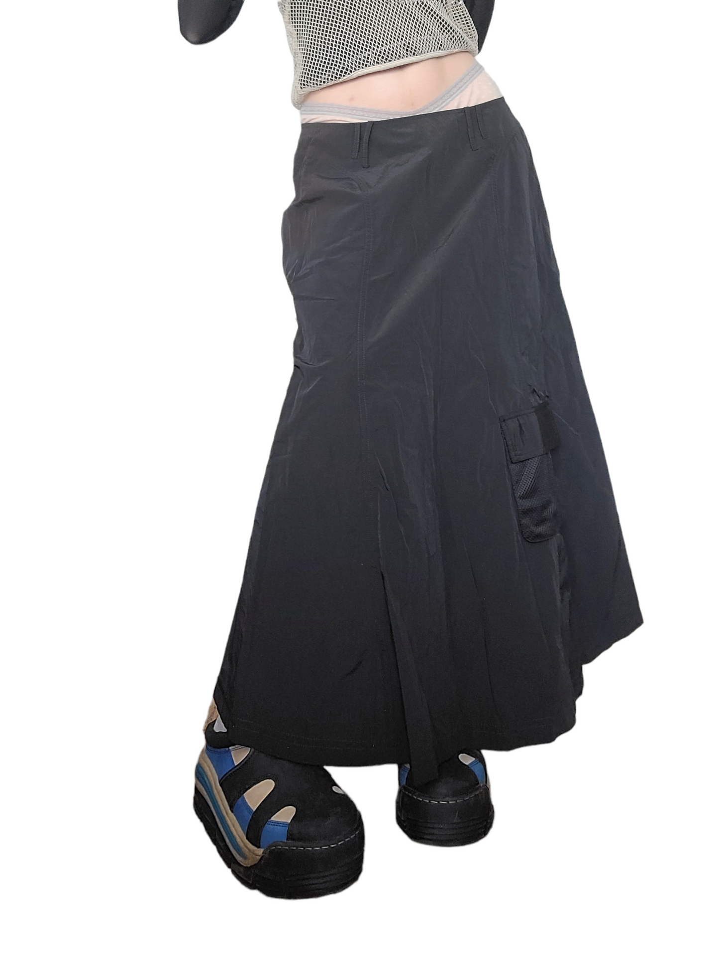 Maxi skirt gorpcore parachute techwear subversive basics dystopian post apo futuristic rave cybery2k archive fashion