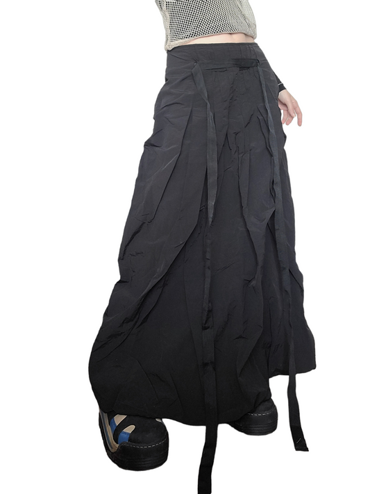 Maxi skirt cybery2k archive fashion rare parachute dytopian 2000 vintage post-apo subversive basics grunge rare