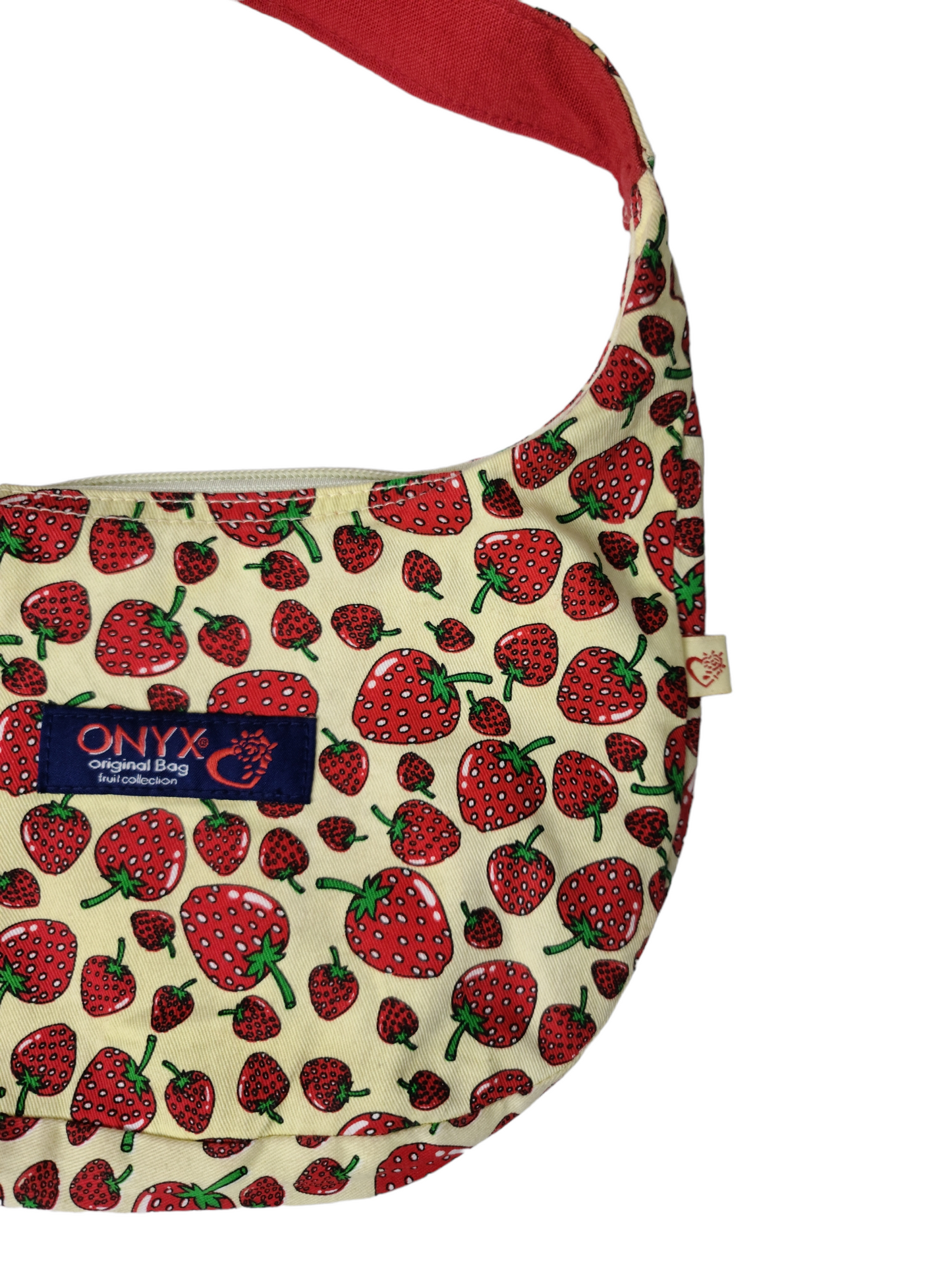90s strawberry baguette mini bag