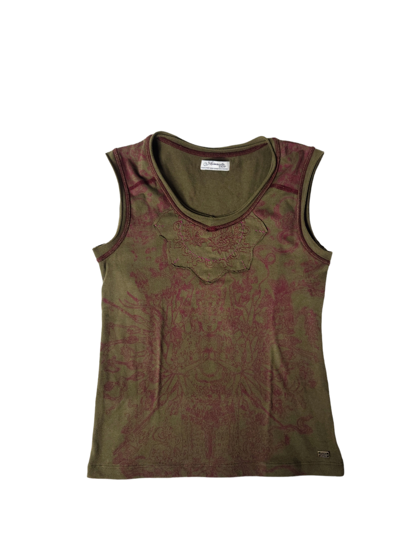 Tank top y2k fairygrunge grunge kaki vintage ddp archive y2k