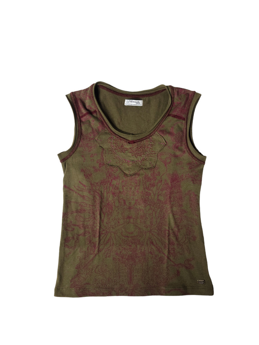 Tank top y2k fairygrunge grunge kaki vintage ddp archive y2k