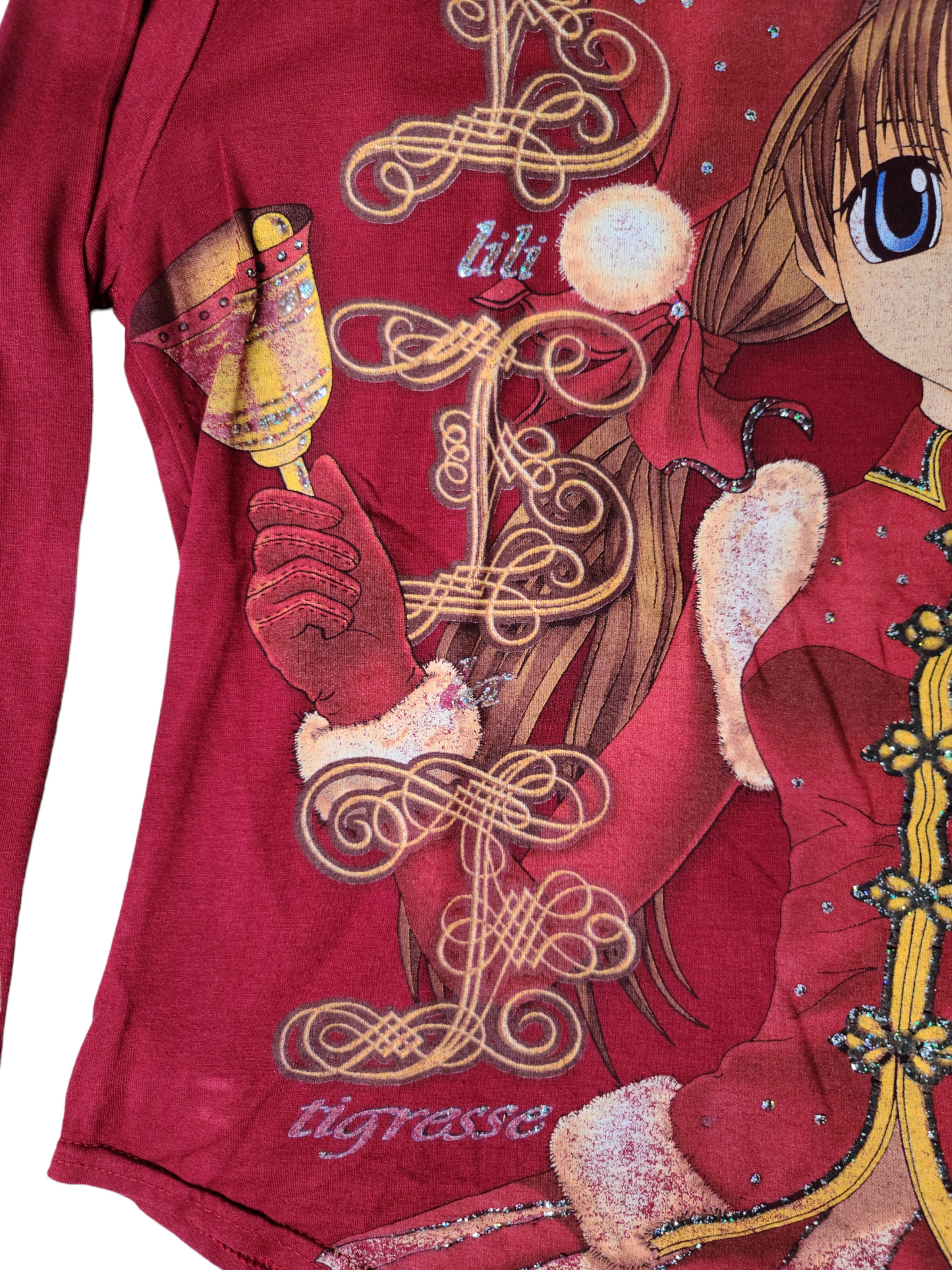 Vintage manga print top