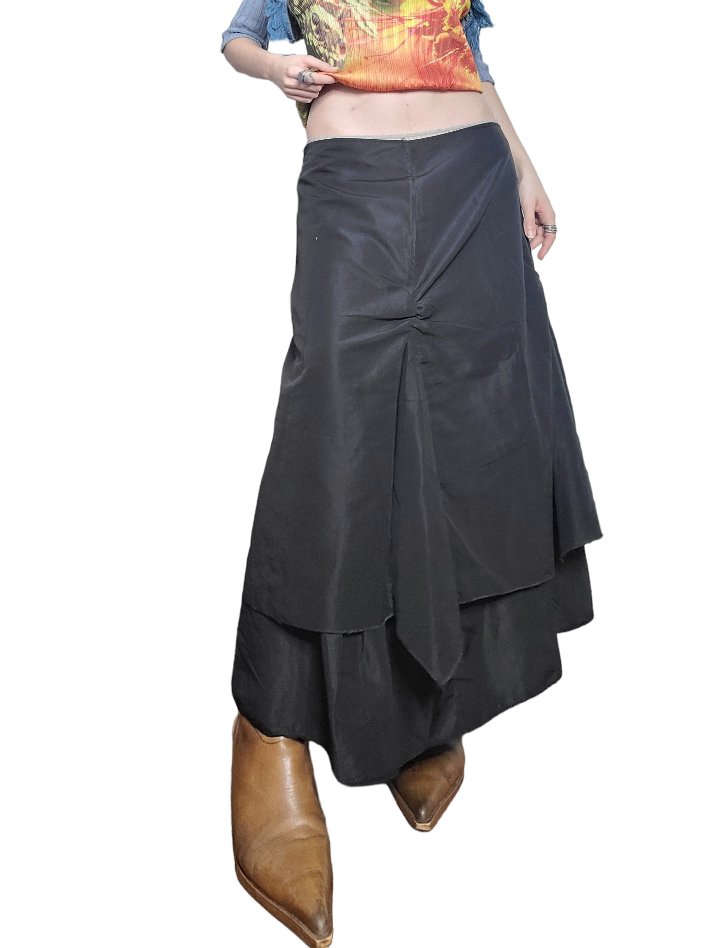 Longue jupe fairygrunge noire