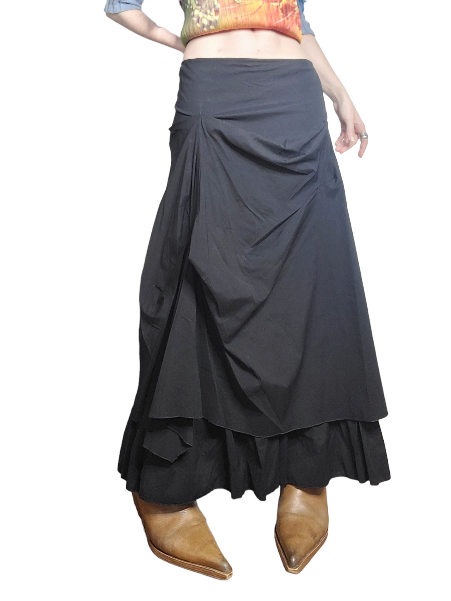 Longue jupe fairygrunge noire