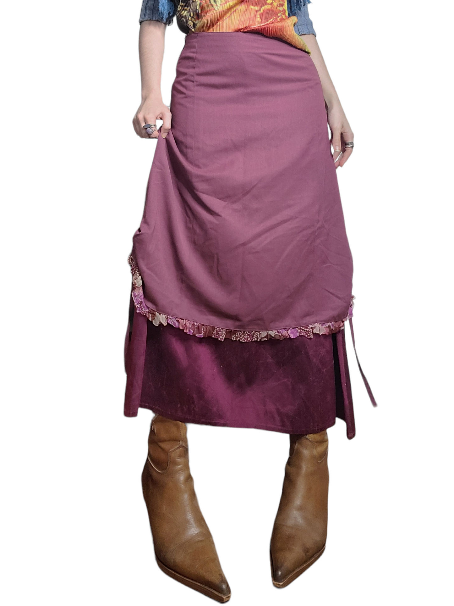 Maxi skirt fairygrunge fairy y2k cute nature forest vintage bohem