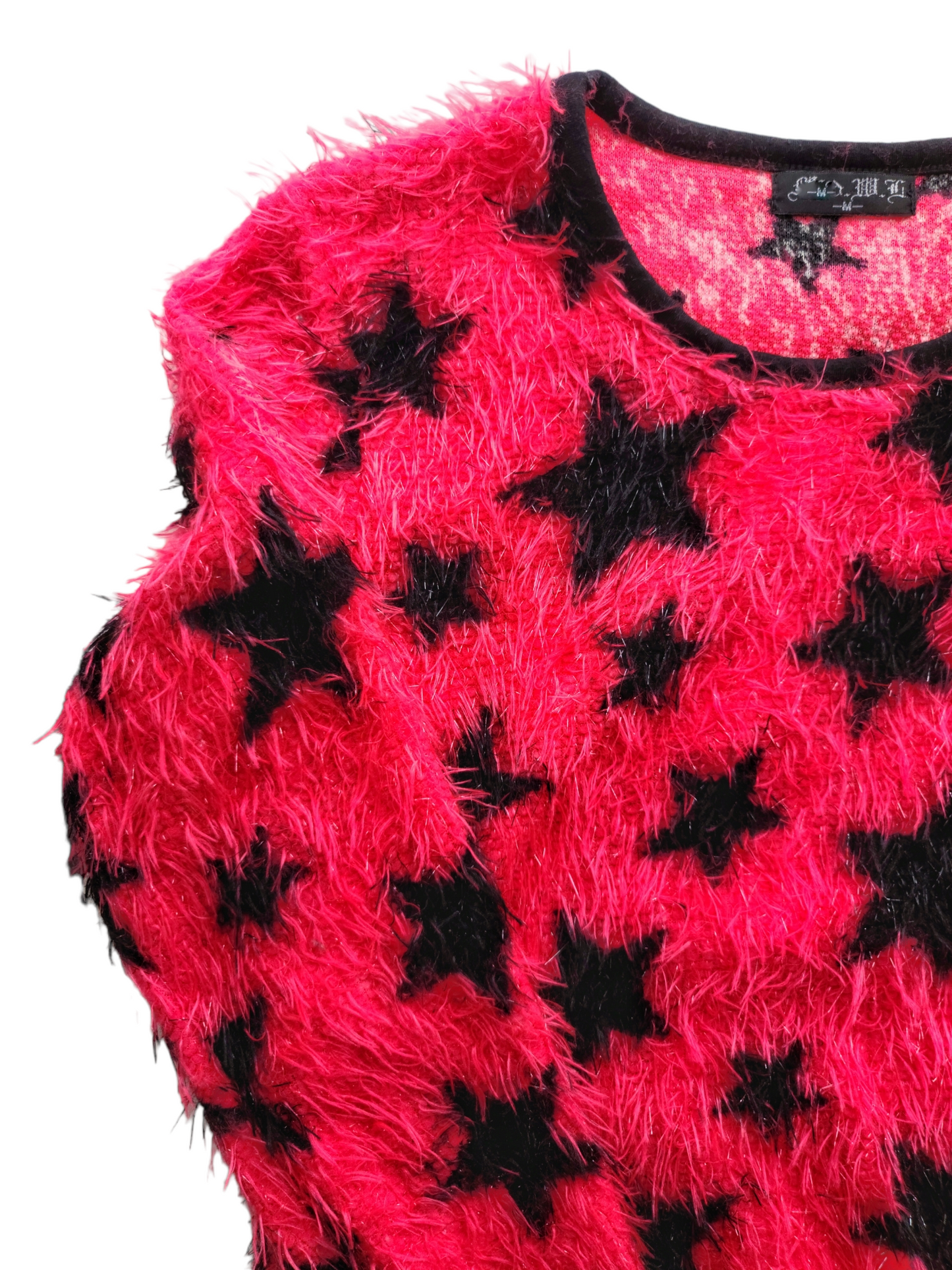 Pull fluffy étoiles funky