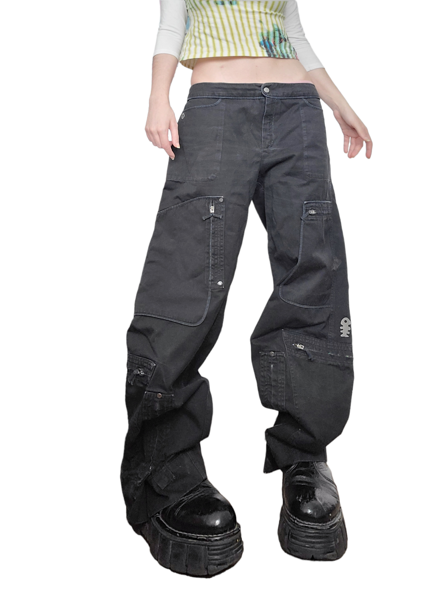 Cargo baggy oversize fairygrunge grunge skater streetwear vintage 90s dystopian cybery2k post apo multipoches