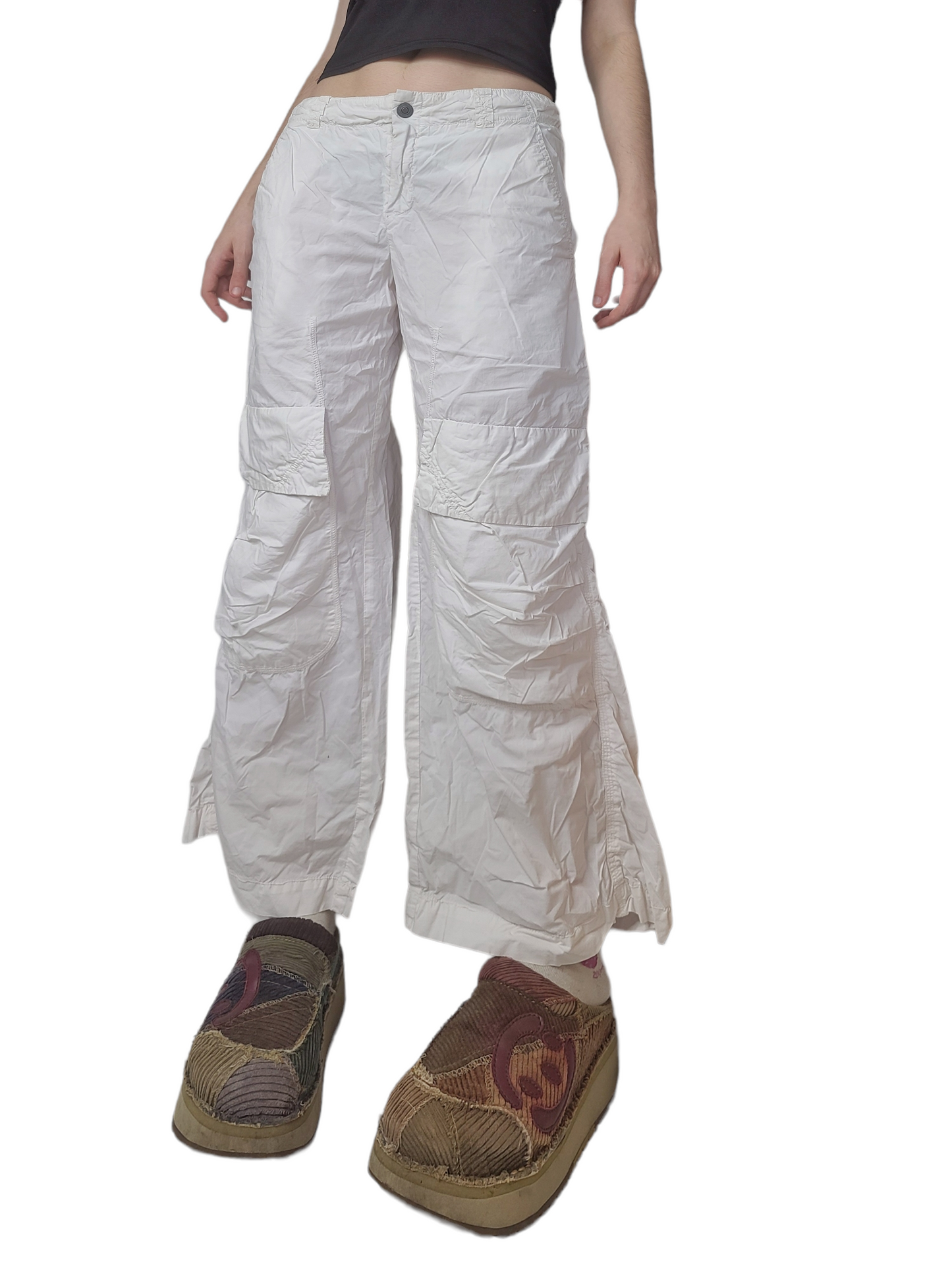 90s white parachute cargo