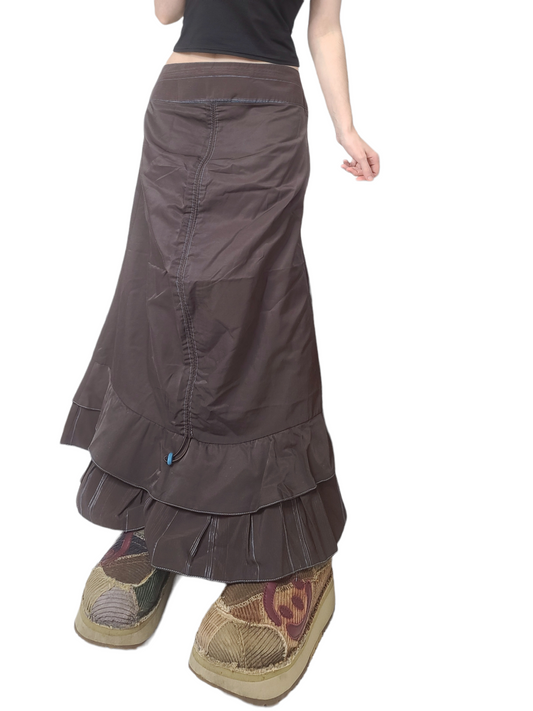 Maxi skirt fairygrunge marron