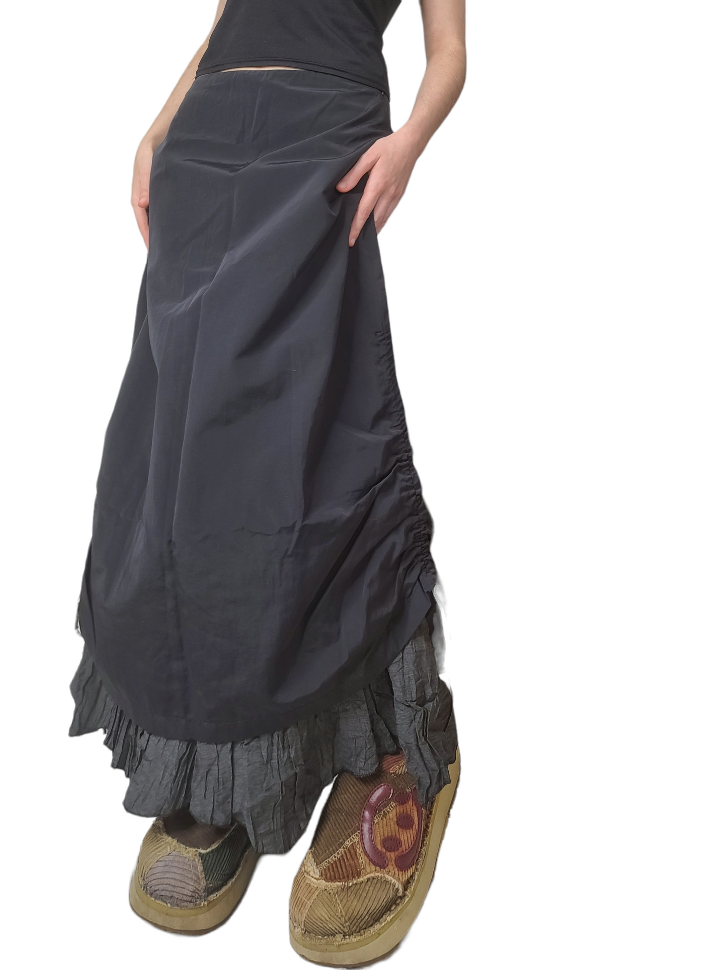 Maxi skirt fairygrunge noire