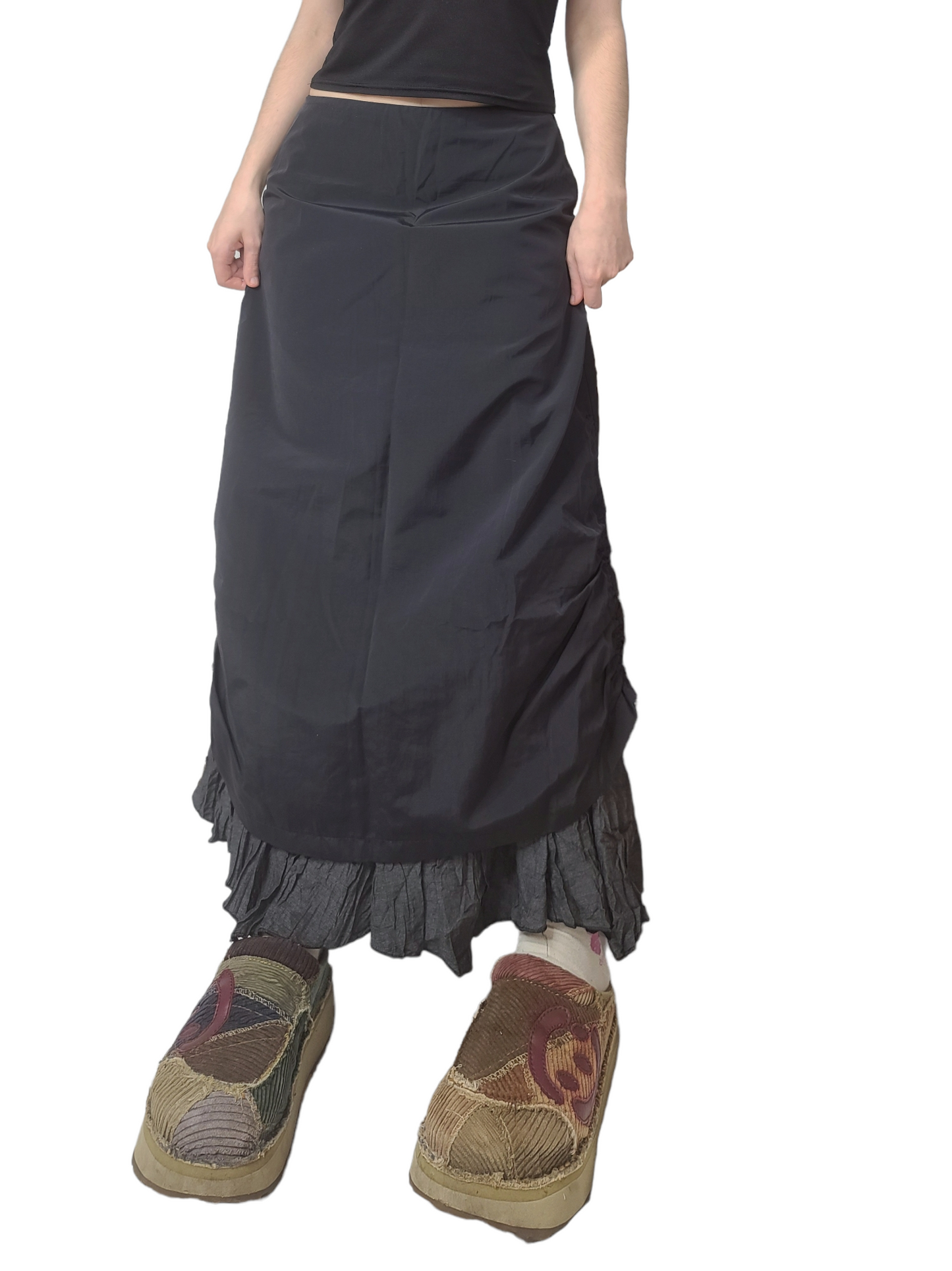 Maxi skirt fairygrunge noire