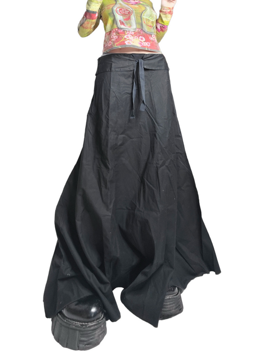 Maxi skirt cybery2k archive fashion rare parachute dytopian 2000 vintage post-apo subversive basics grunge rare