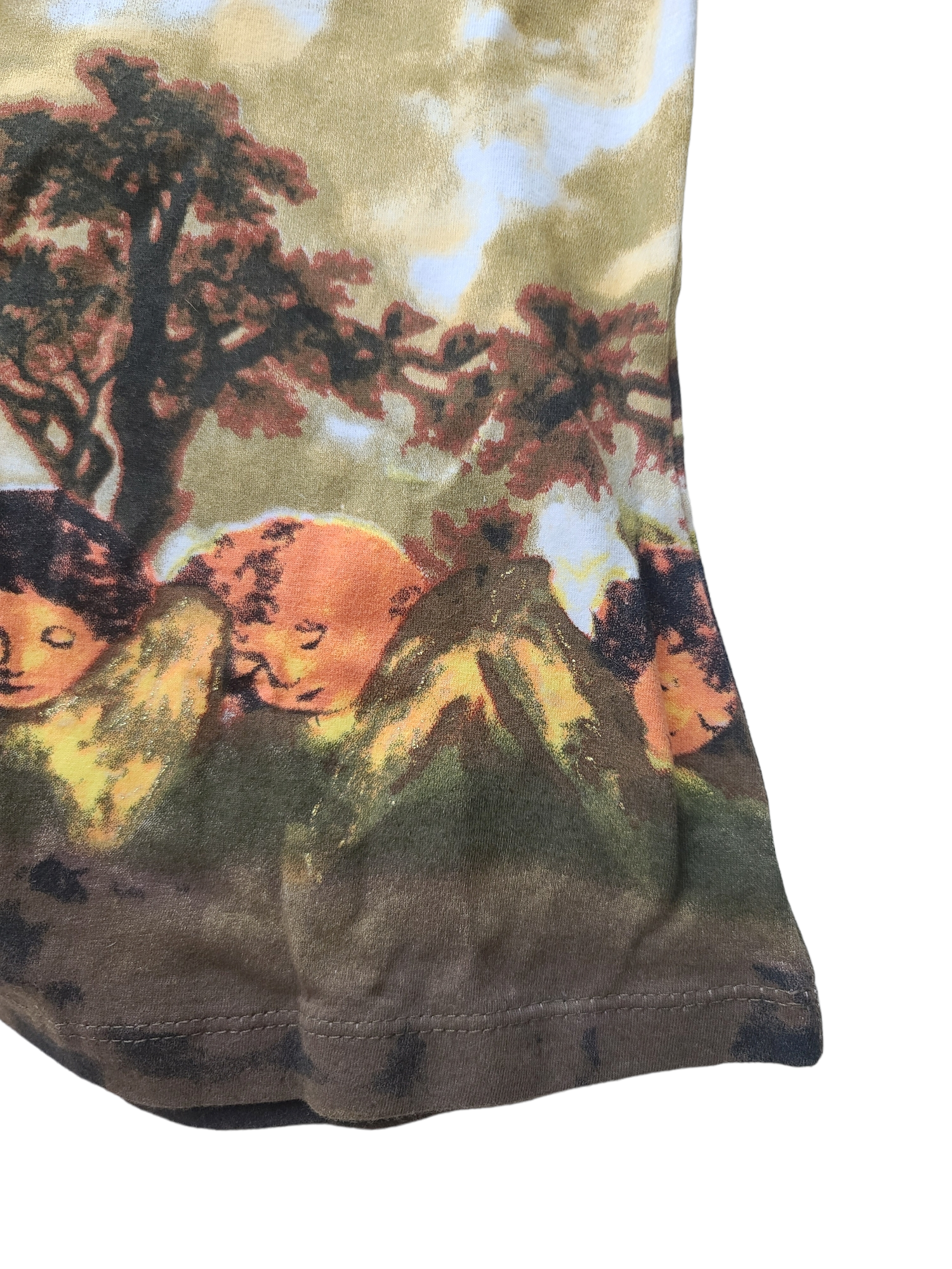 Printed top cybergrunge y2k angels - zimfriperie