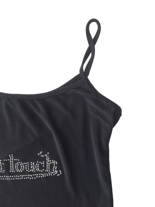 Black y2k tank top
