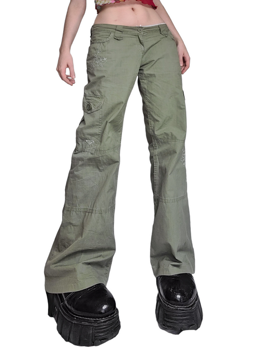 Cargo overpants grunge skater 90s multipoches skater sangles y2k overpants