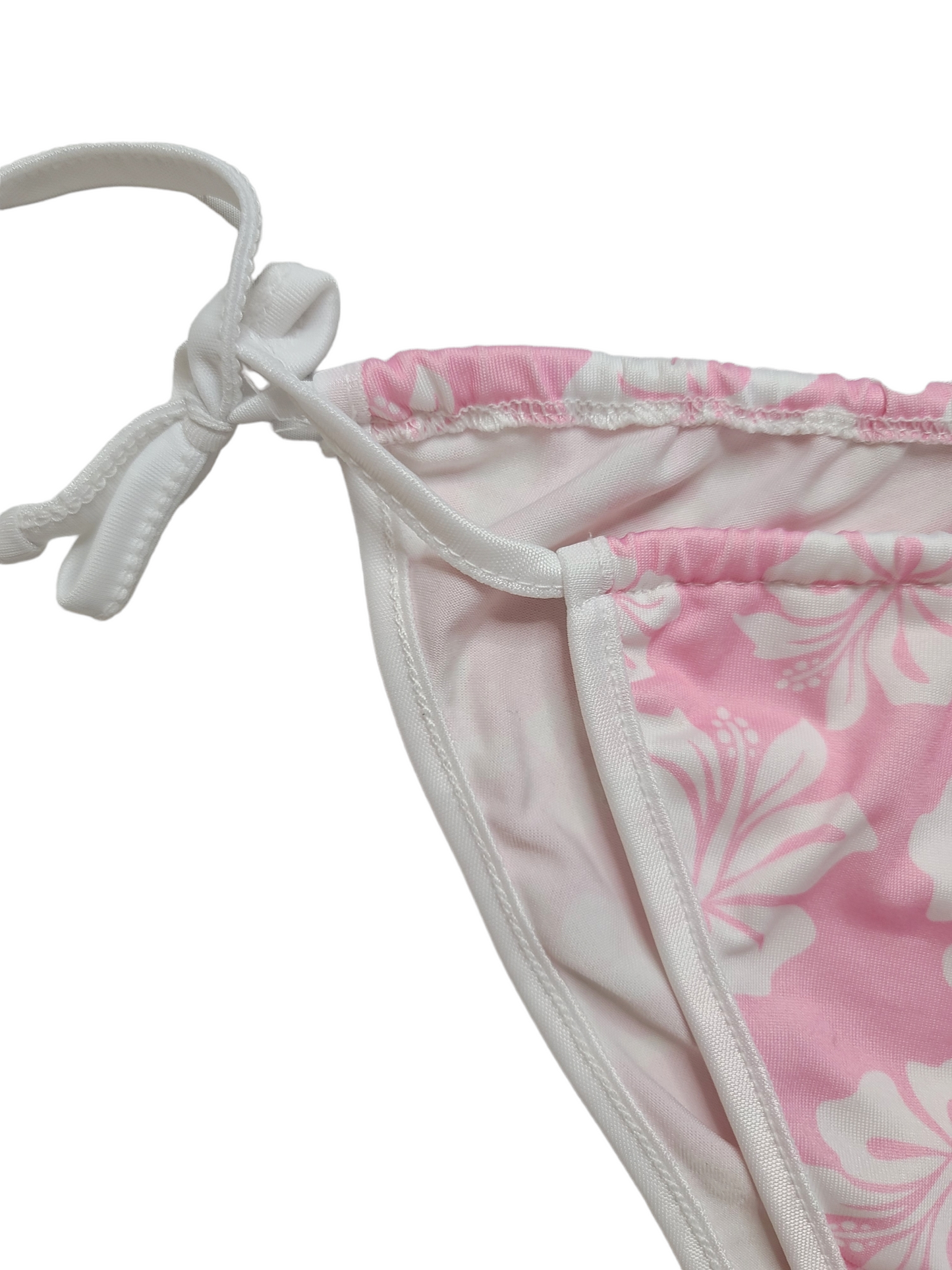 Ensemble hibiscus maillot 2 pieces roses