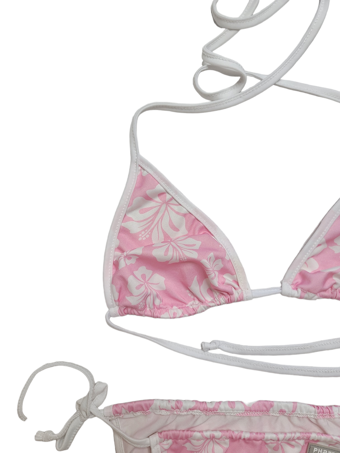 Ensemble hibiscus maillot 2 pieces roses