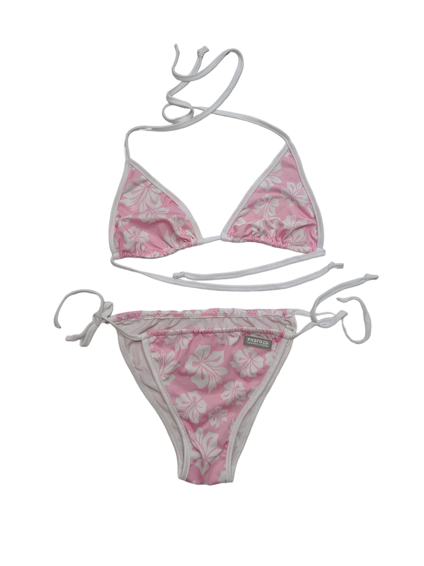 Ensemble hibiscus maillot 2 pieces + sac