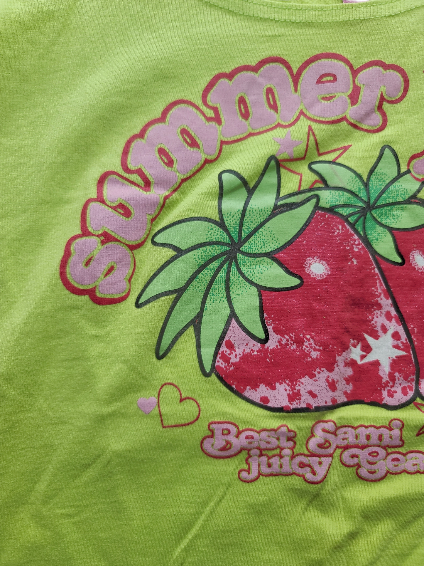 Strawberry funky y2k top