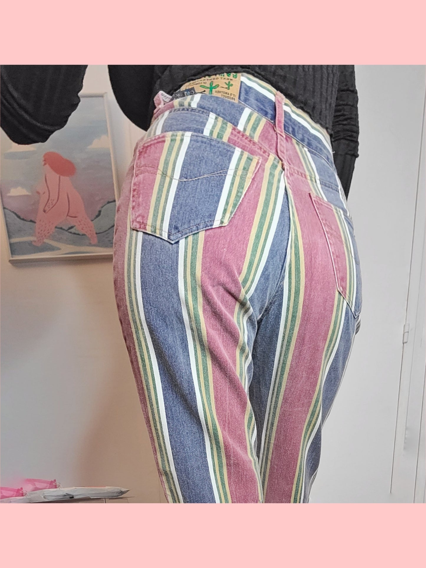Pantalon vintage coloré - zimfriperie
