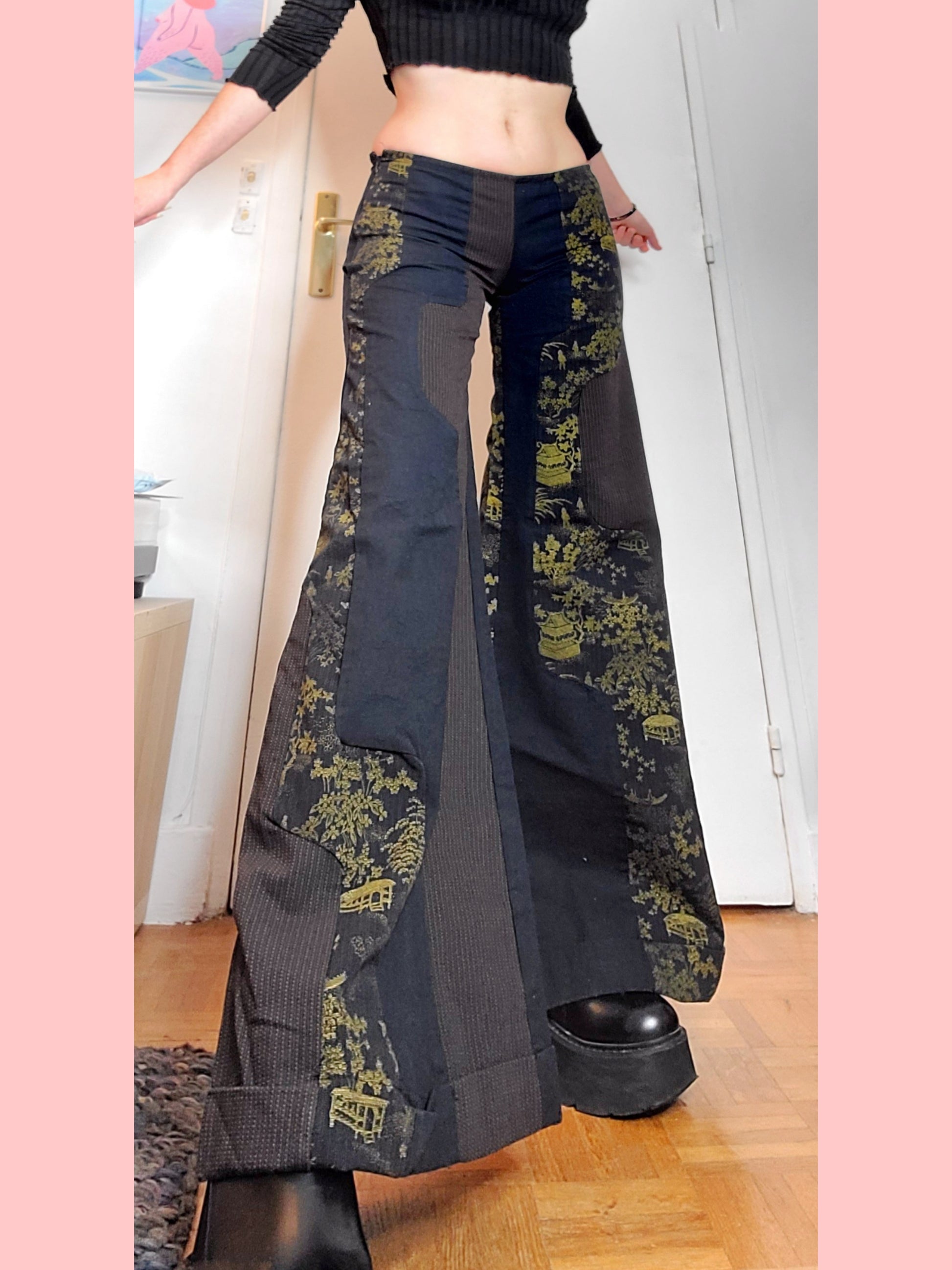 Pantalon evasé Custo Barcelona harajuku - zimfriperie