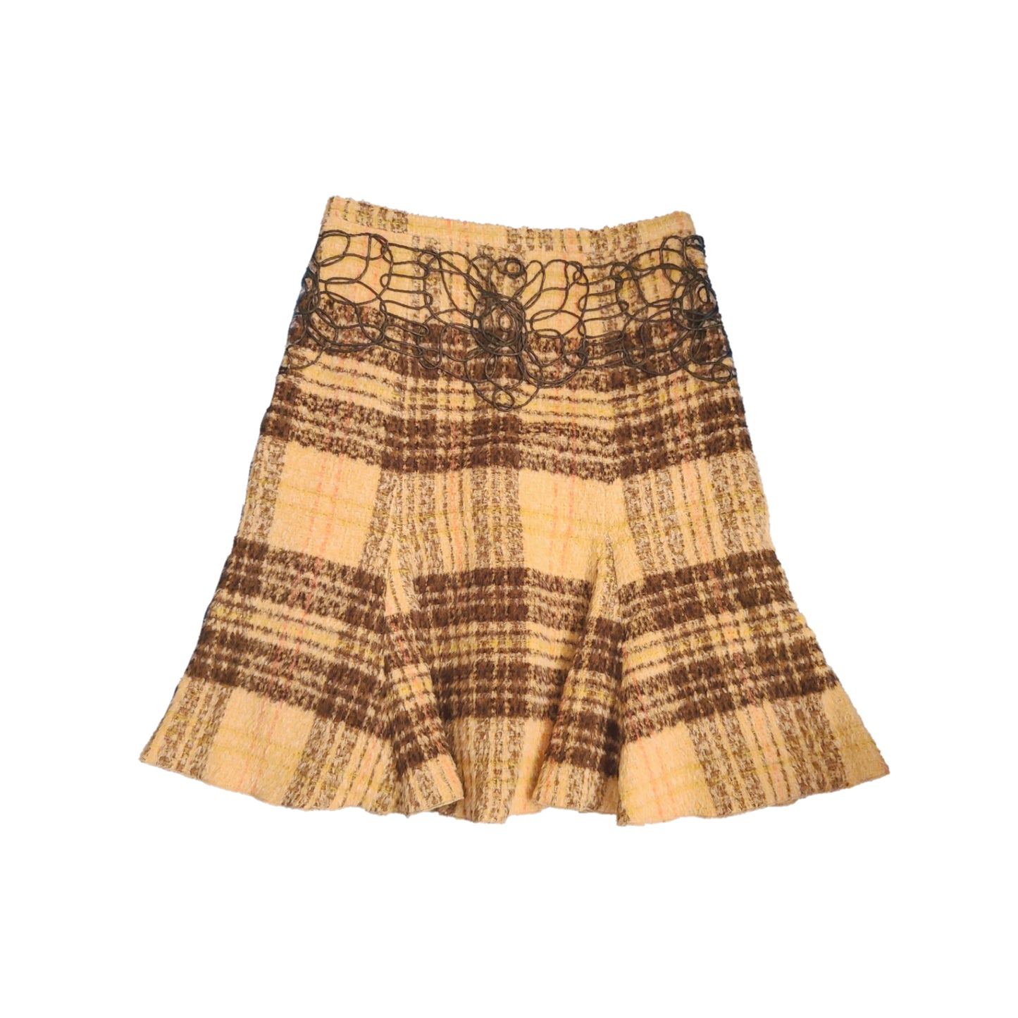 Tartan jupe vintage cottagecore createur belgique tartan