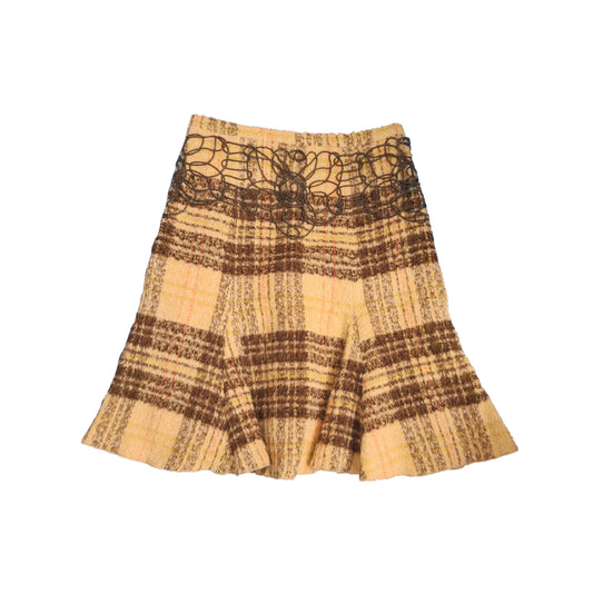 Tartan jupe vintage cottagecore createur belgique tartan