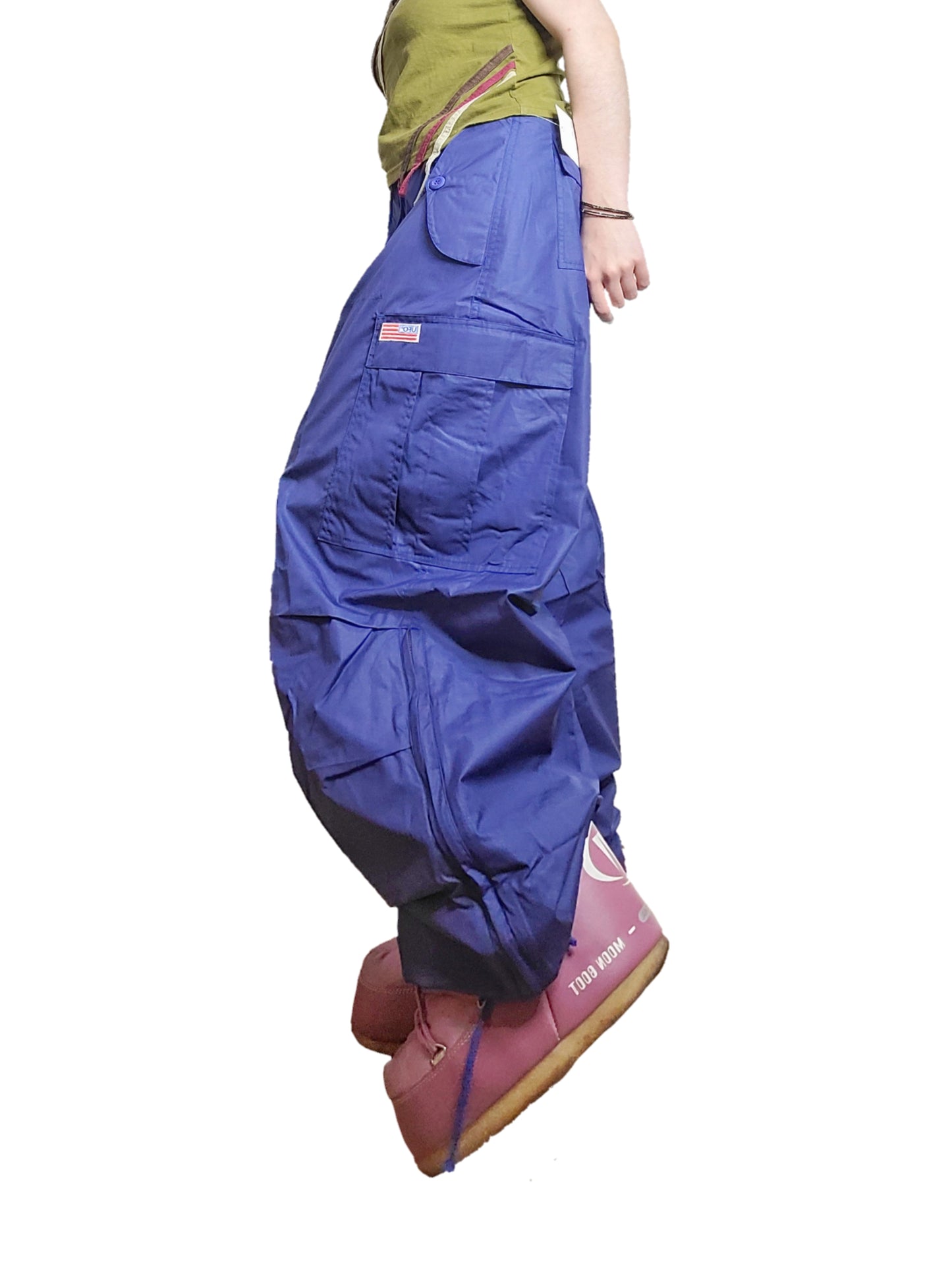Vintage oversize cargo bleu - zimfriperie