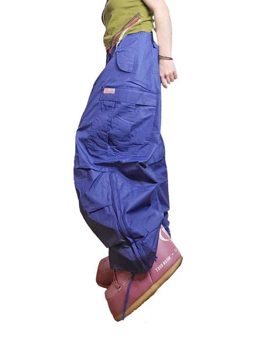 Vintage oversize cargo bleu - zimfriperie