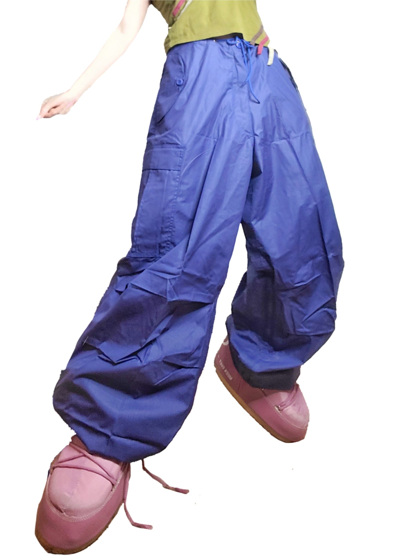 Vintage oversize cargo bleu - zimfriperie