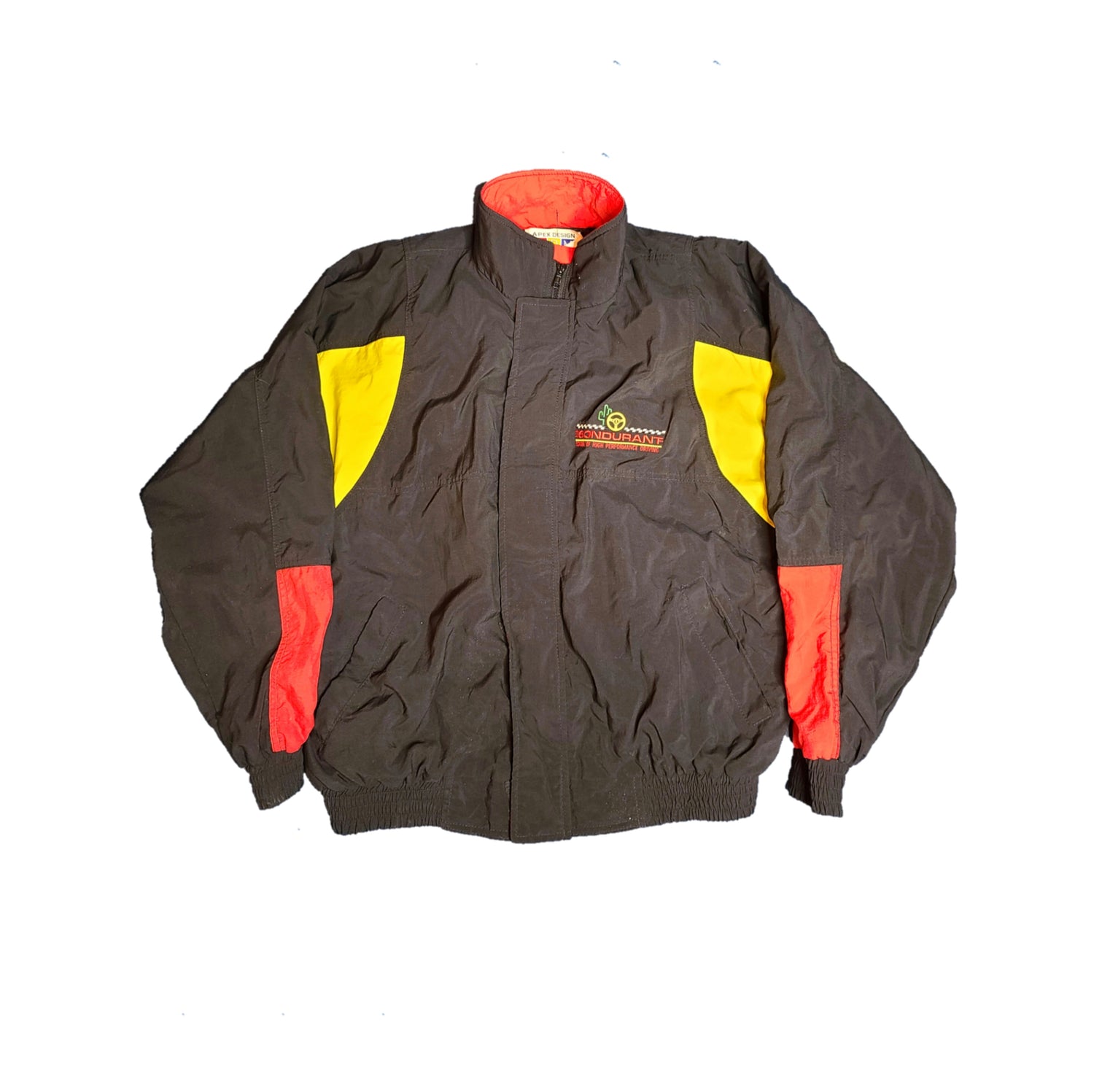 Blouson motor driver vintage 80s oversize kway fluo sportwear