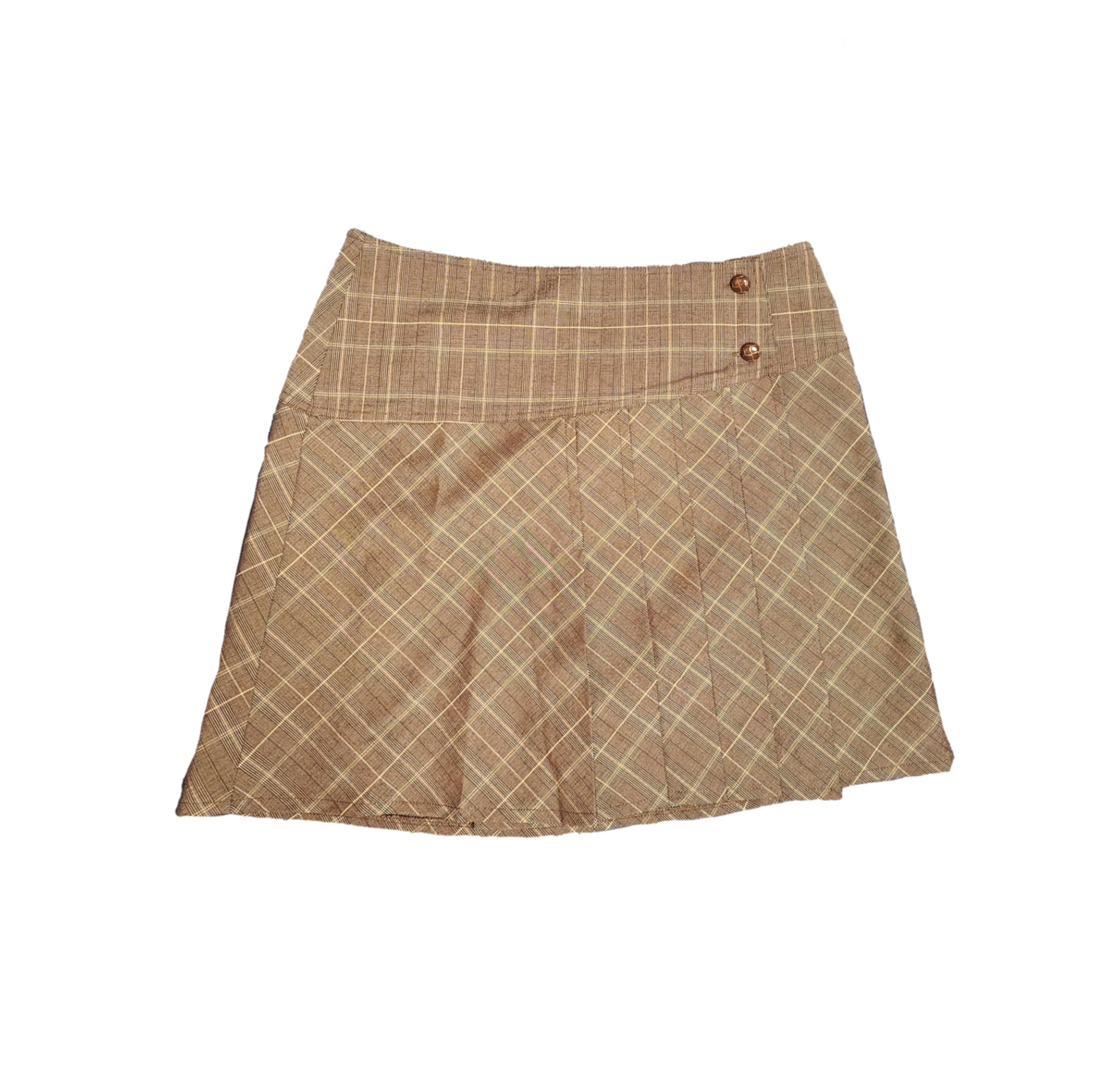 Jupe vintage y2k 2000s harajuku a carreaux a volant ecoliere japan