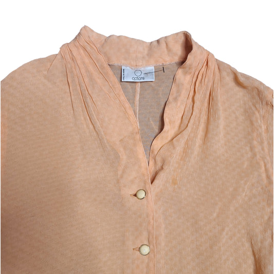 Blouse vintage corail en viscose - zimfriperie