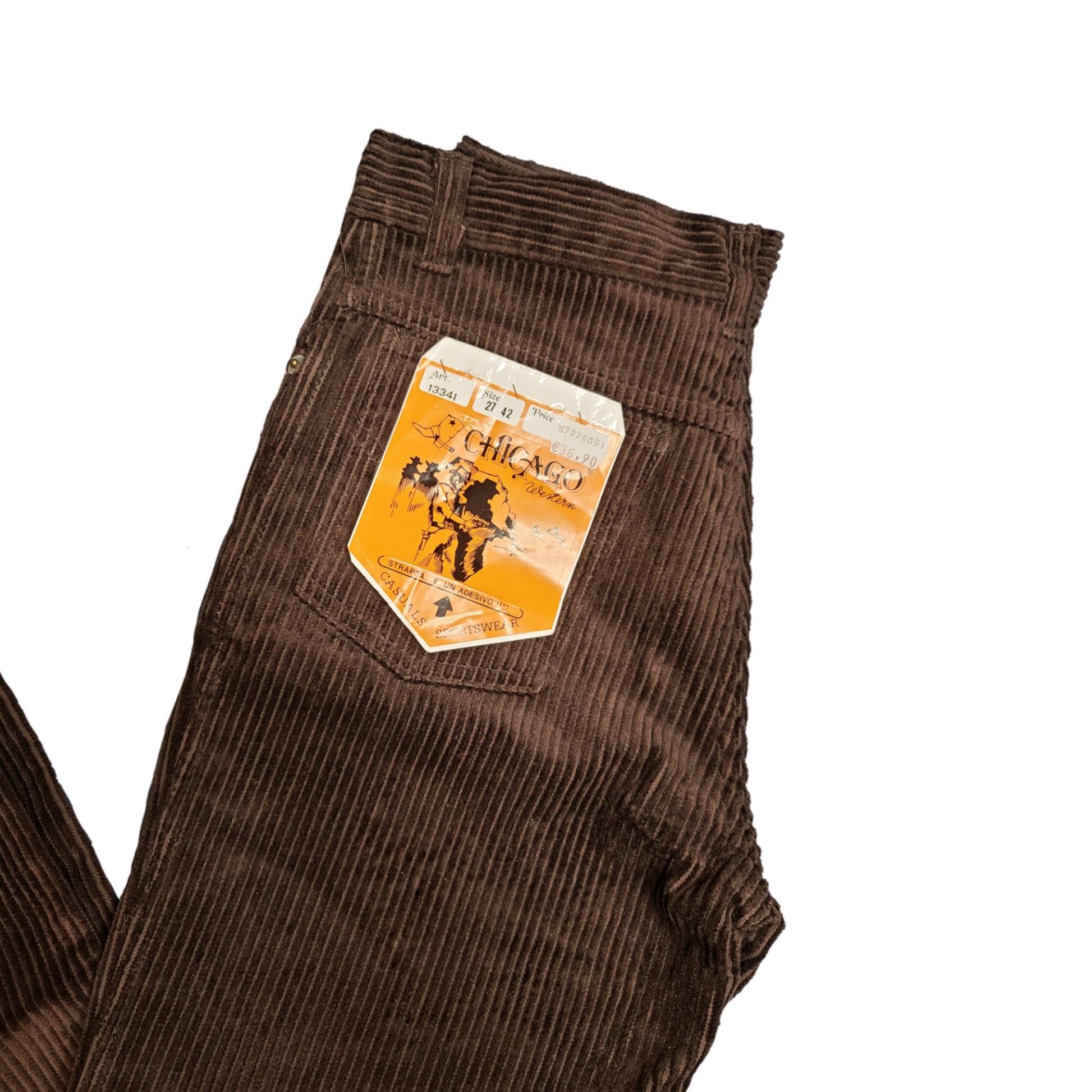 Pantalon vintage en velours côtelé - zimfriperie