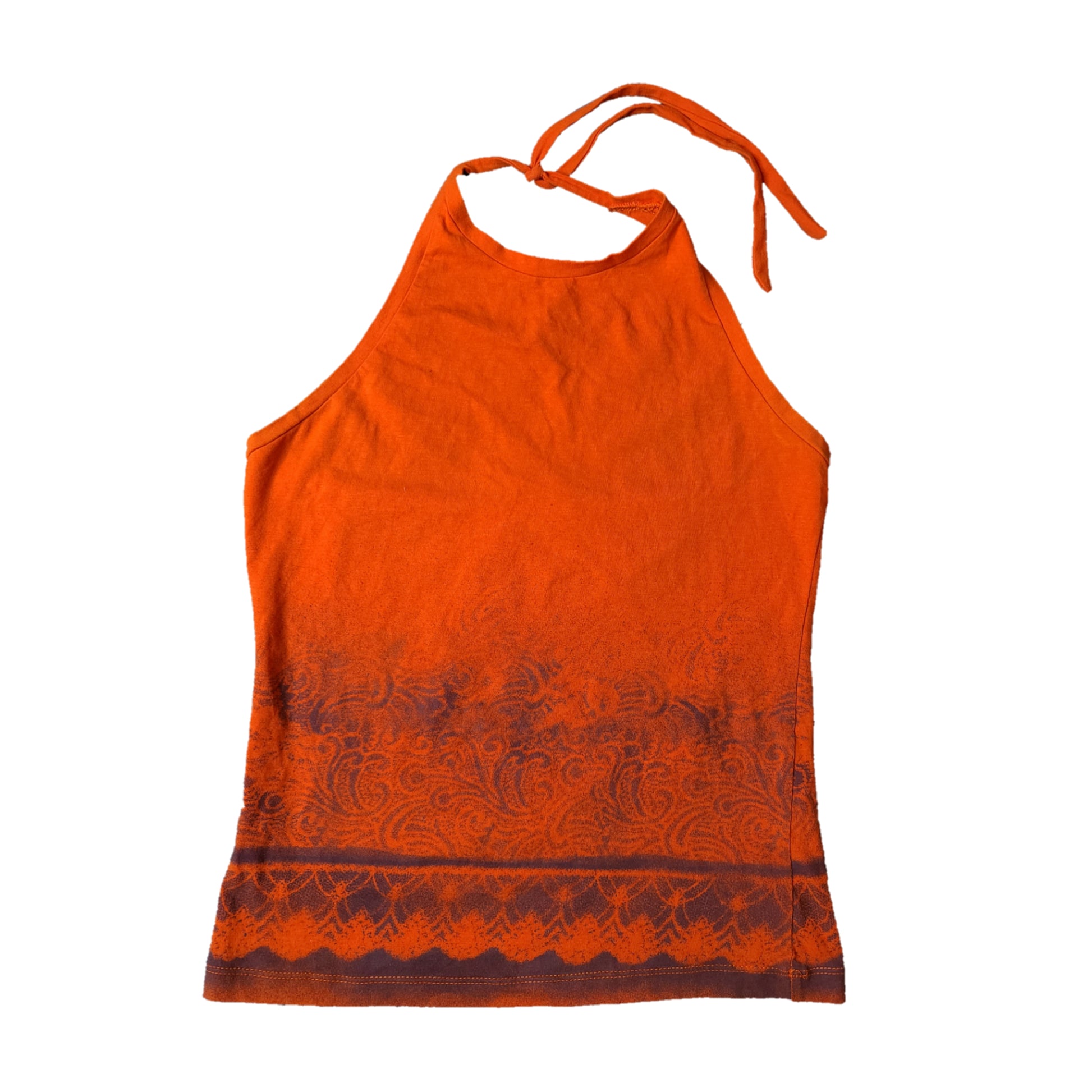 Top dos nu y2k 2000s imprime printed bratz calvin klein